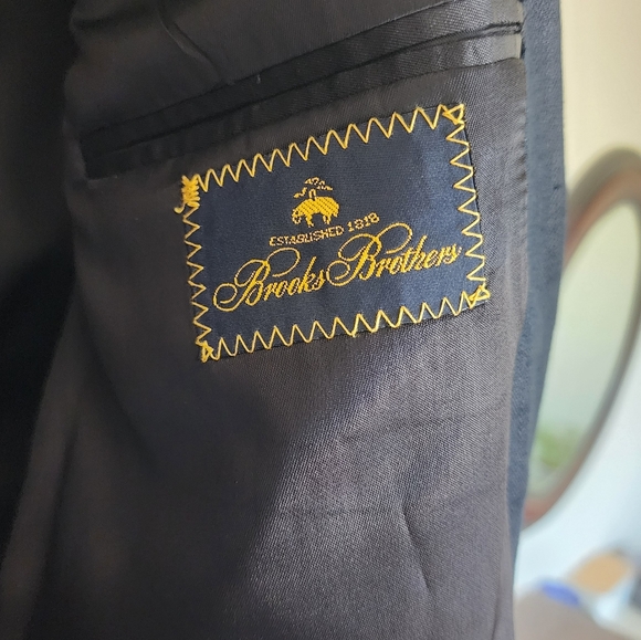 Men's Brooks Brothers Linen Sport Coat Size 43L - Picture 5 of 6